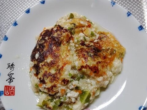 パルメザンチーズ香る簡単もんじゃ風 朝食に♪
